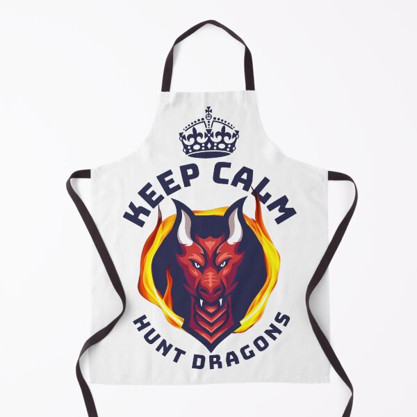 Item preview, Keep calm and hunt dragons, red dragon with ring of fire and crown designed and sold by Emily Roberts.