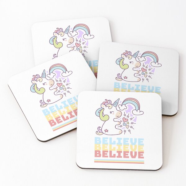 Item preview, Believe, believe, believe Unicorn designed and sold by behappyshirts.