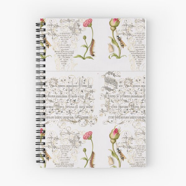 Item preview, Gothic art work - Wainscot, French Rose, Wasplike Insect, English Daisy, and Caterpillar from Mira Calligraphiae Monumenta designed and sold by BestUncommonTee.