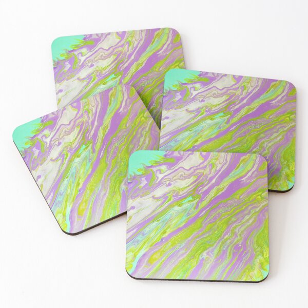 Item preview, Mint River abstract acrylic on canvas designed and sold by Color Splash Gallery.