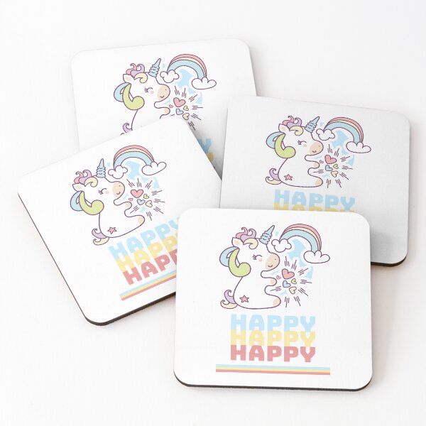 Item preview, Happy, happy, happy Unicorn designed and sold by behappyshirts.