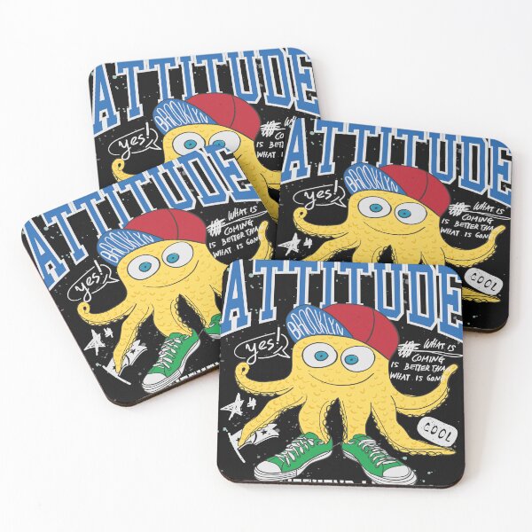 Item preview, Attitude - Attitude octopus - funny cute octopus designed and sold by FastHub.