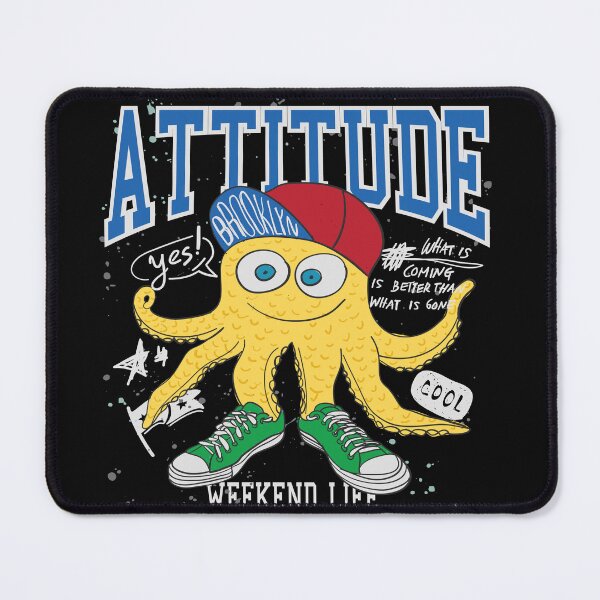 Item preview, Attitude - Attitude octopus - funny cute octopus designed and sold by FastHub.