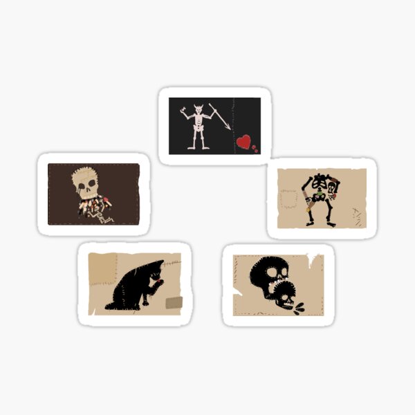 Flags Which Mean Death Stickers Sticker