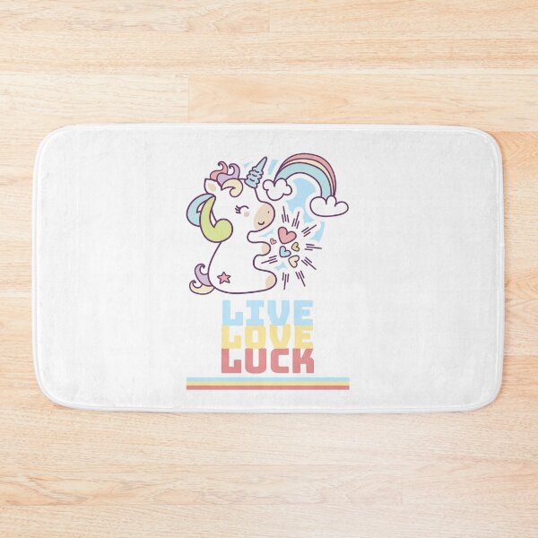 Item preview, Live, love, luck Unicorn designed and sold by behappyshirts.