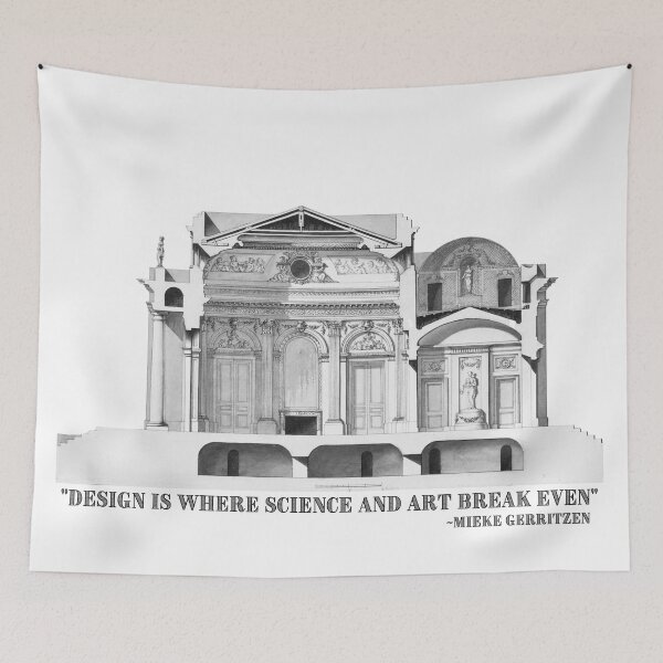 Item preview, Architecture Quote: "Design is where science and art breakeven" designed and sold by amuseXpress.