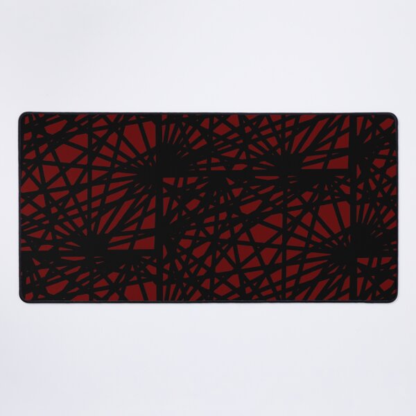 Item preview, Red with Black webbed lines abstract designed and sold by Tranquilarrow.