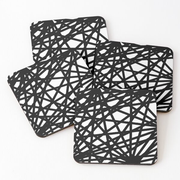Item preview, Black and White webbed lines designed and sold by Tranquilarrow.