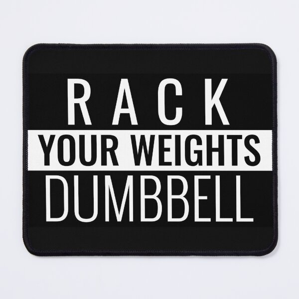 Item preview, Rack Your Weights Dumbbell Gym Quote T-Shirt designed and sold by Fitness With Attitude22.