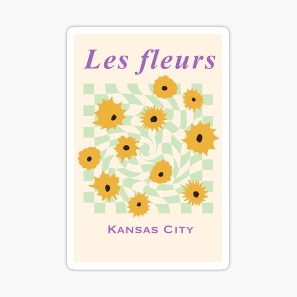 Les fleurs- Kansas city Sticker