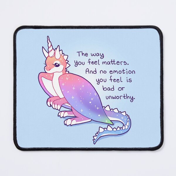 Item preview, "The Way You Feel Matters" Soft Rainbow Dragon designed and sold by thelatestkate.