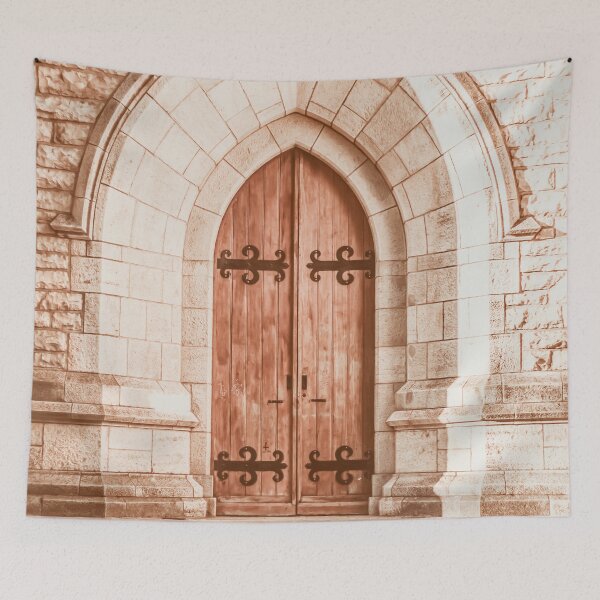 Item preview, wood arch door designed and sold by Interpret108.