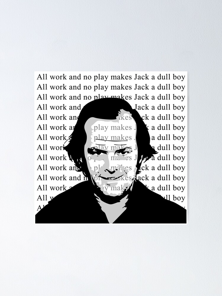 The Shining Jack Nicholson Large Poster Art Print Black /& White Card or Canvas
