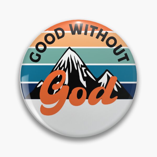 Item preview, Good Without God Retro Sunset Orange designed and sold by WhereWillYouGo.