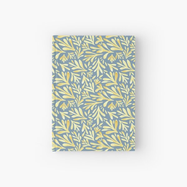 Yellow Watercolor Leaves Hardcover Journal