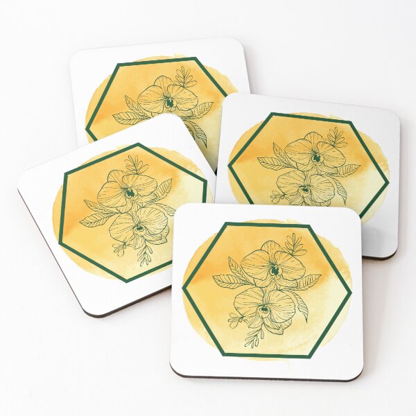 Item preview, Orchid on Yellow designed and sold by ClairsCreations.