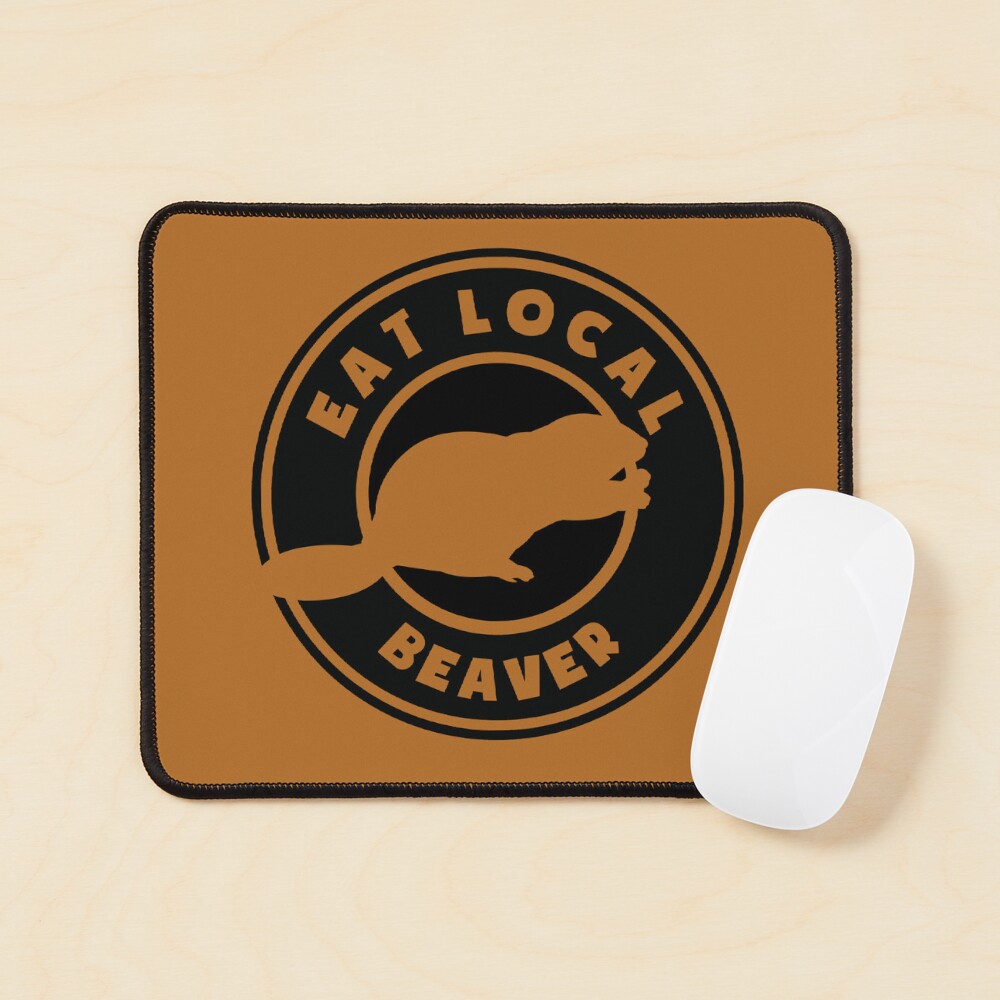 Eat Local Beaver  Sticker
