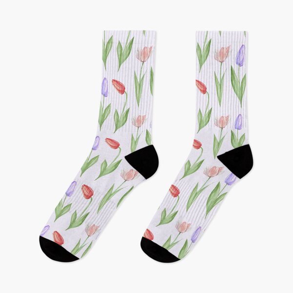 Item preview, 3 Tulip Flowers - Pink, Purple, Red, Watercolor Pack designed and sold by DaisyPaints.