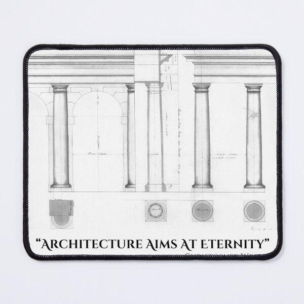 Item preview, Architecture Quote: "Architecture Aims At Eternity" designed and sold by amuseXpress.