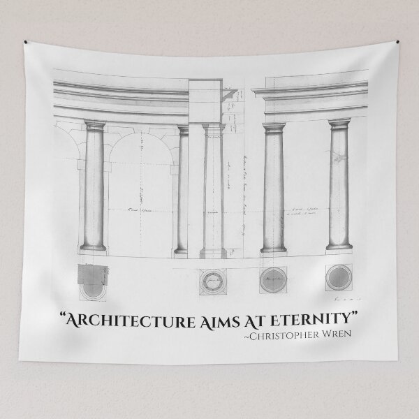 Item preview, Architecture Quote: "Architecture Aims At Eternity" designed and sold by amuseXpress.