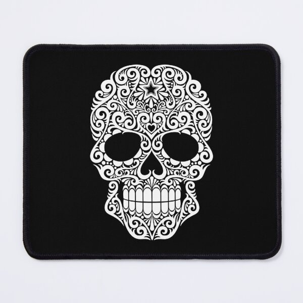 Item preview, White Swirling Sugar Skull designed and sold by JeffBartels.