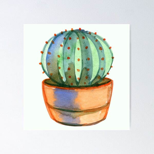 Item preview, Watercolor Cactus Plant designed and sold by DaisyPaints.