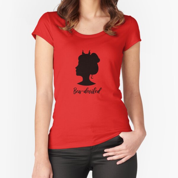 Bea-deviled tee (black) Fitted Scoop T-Shirt