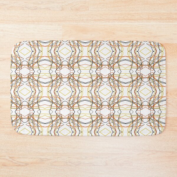 Item preview, Abstract pattern of lines and squares and diamonds designed and sold by Meo Design.
