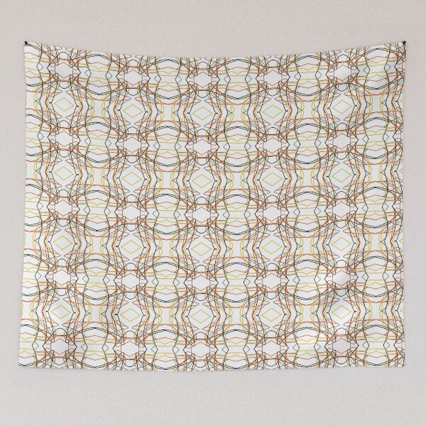 Item preview, Abstract pattern of lines and squares and diamonds designed and sold by Meo Design.