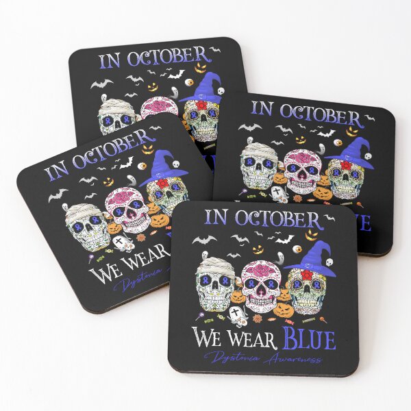 Item preview, In October We Wear Blue Dystonia Awareness designed and sold by Sabfit.