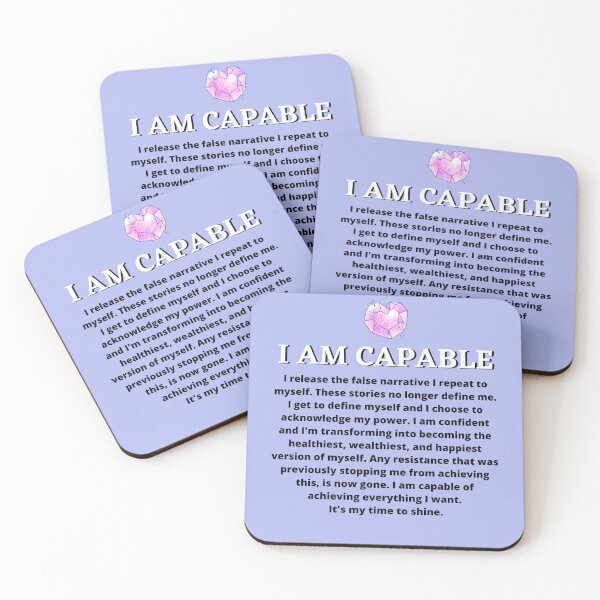 Item preview, I am capable - Daily Affirmations To Manifest Your Best designed and sold by Highon444.