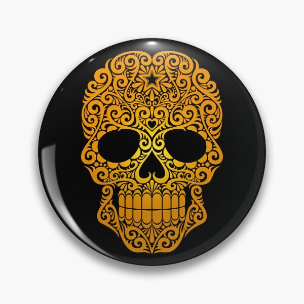 Item preview, Yellow Swirling Sugar Skull designed and sold by JeffBartels.