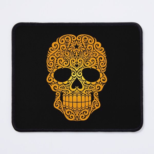 Item preview, Yellow Swirling Sugar Skull designed and sold by JeffBartels.