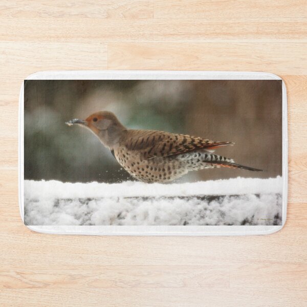 Item preview, Female Northern Flicker in Snow designed and sold by Vivar Photo.