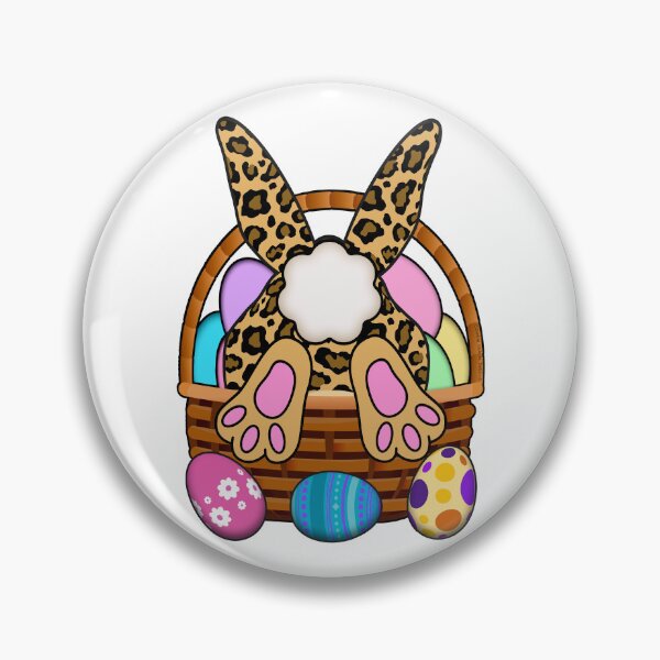Item preview, Funny Easter Bunny Leopard Print Easter Basket Happy Easter designed and sold by Dibble Dabble Designs.