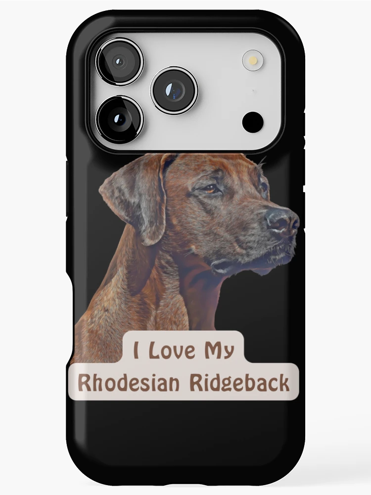 Thumbnail 1 of 4, iPhone Case, I Love My Rhodesian Ridgeback designed and sold by NiftyTees.