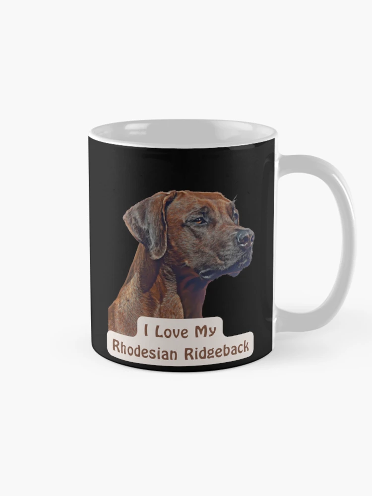 Thumbnail 3 of 6, Coffee Mug, I Love My Rhodesian Ridgeback designed and sold by NiftyTees.