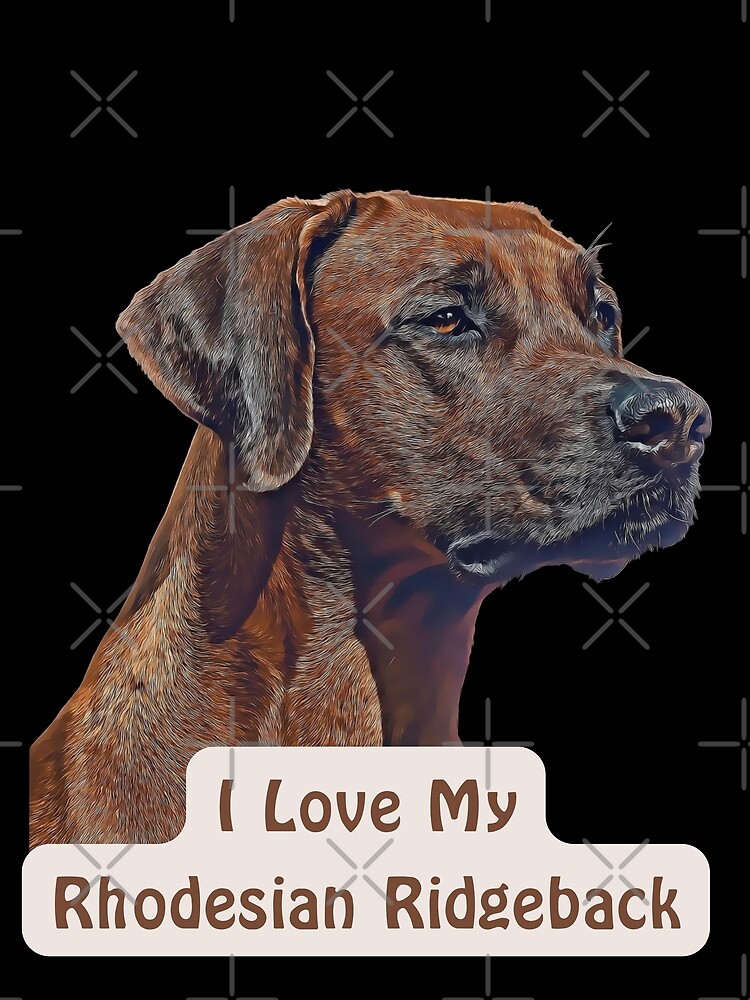 Thumbnail 3 of 3, Scarf, I Love My Rhodesian Ridgeback designed and sold by NiftyTees.