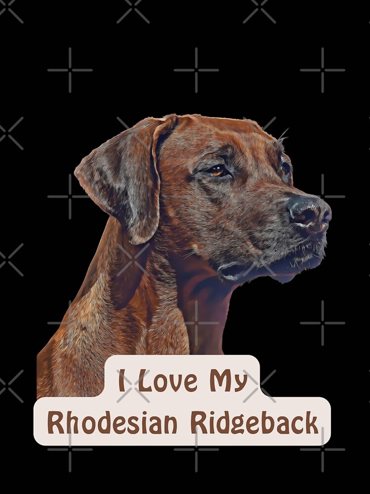 Thumbnail 5 of 5, A-Line Dress, I Love My Rhodesian Ridgeback designed and sold by NiftyTees.