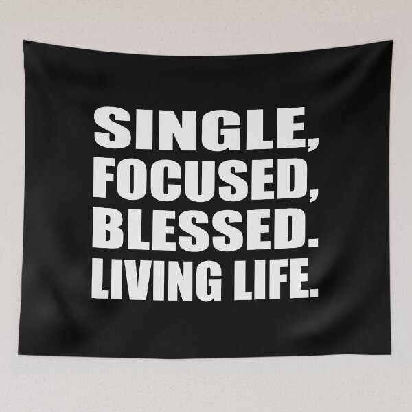 Item preview, Single, focused, blessed. Living life designed and sold by Colorfulandfun.