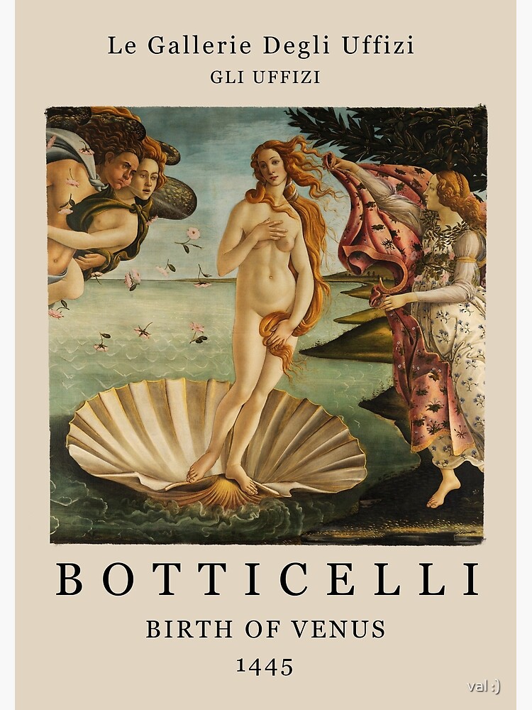Disover Botticelli - Birth of Venus Art Exhibition Premium Matte Vertical Poster