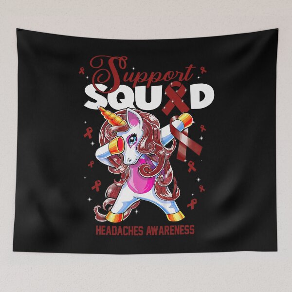 Item preview, Cute Unicorn Support Squad Headaches Awareness Men Women Kid designed and sold by tenjun16.