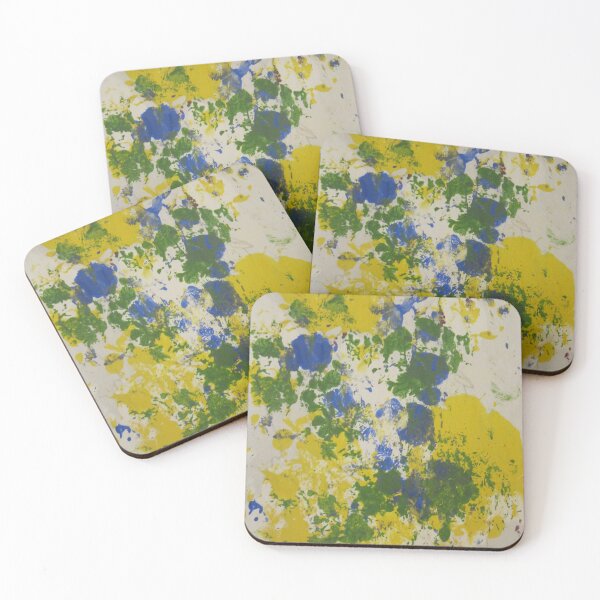 Item preview, Abstract in Blue Yellow Green and White designed and sold by mary81.