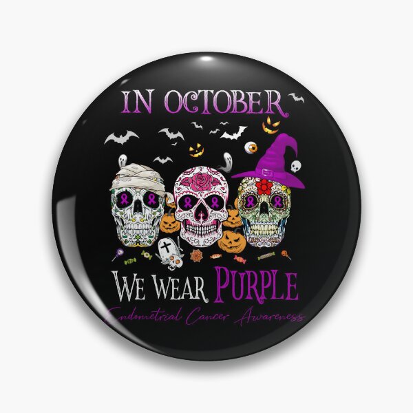 Item preview, In October We Wear Purple Endometrial Cancer Awareness designed and sold by Sabfit.