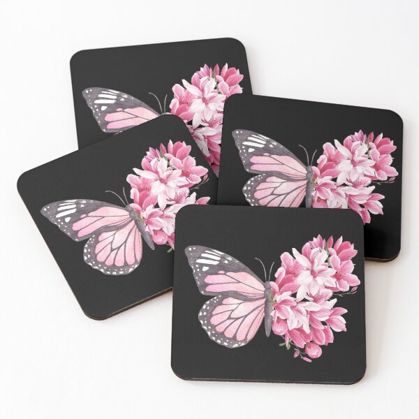 Item preview, Pink flowering butterfly designed and sold by MerWishes.