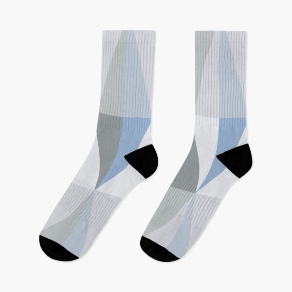 Item preview, MidCentury Modern Triangles Sky Blue designed and sold by thepixelgarden.