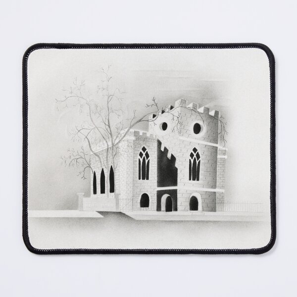 Item preview, Gothic art work-A Gothic Church by Moonlight by Mary Altha Nims (1817–1907). designed and sold by BestUncommonTee.