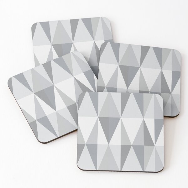 Item preview, MidCentury Modern Triangles Slate Gray designed and sold by thepixelgarden.