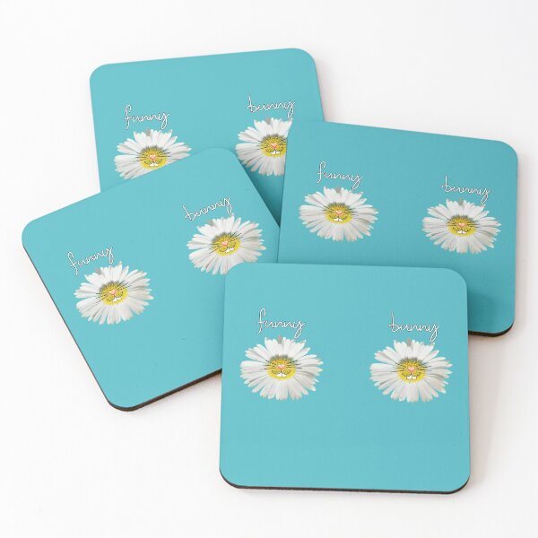 Item preview, Funny bunny photo collage - daisies with bunny face designed and sold by kikidu21.