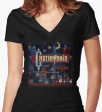 Vania Castle Women's Fitted V-Neck T-Shirt